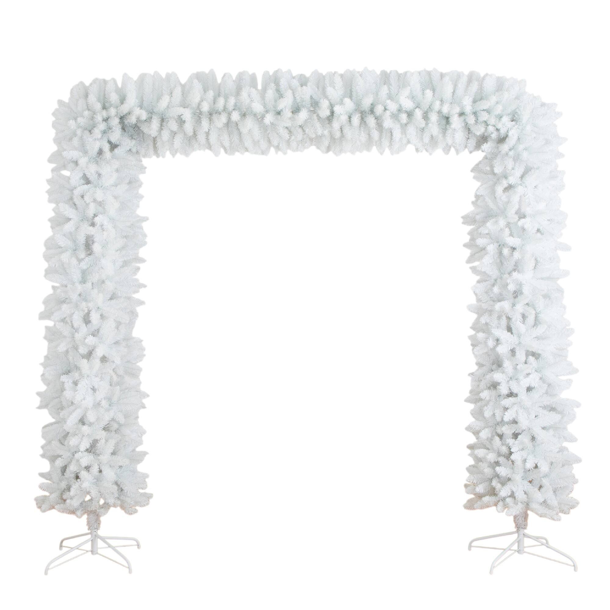 8ft. Unlit White Pine Artificial Christmas Tree Archway